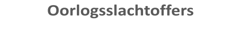 Oorlogsslachtoffers