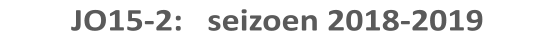 JO15-2:   seizoen 2018-2019