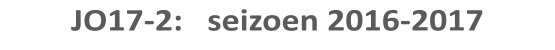 JO17-2:   seizoen 2016-2017