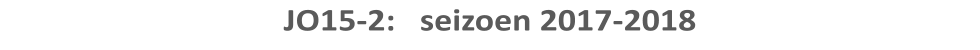JO15-2:   seizoen 2017-2018