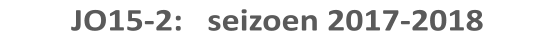 JO15-2:   seizoen 2017-2018