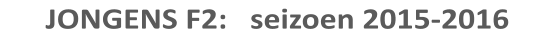 JONGENS F2:   seizoen 2015-2016