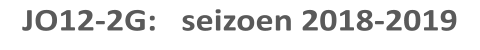 JO12-2G:   seizoen 2018-2019