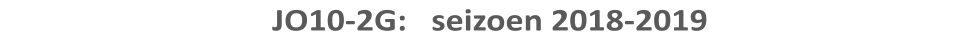 JO10-2G:   seizoen 2018-2019