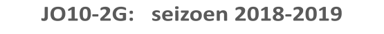 JO10-2G:   seizoen 2018-2019