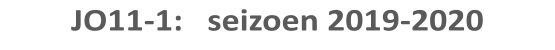 JO11-1:   seizoen 2019-2020