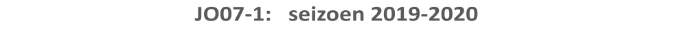 JO07-1:   seizoen 2019-2020