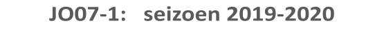 JO07-1:   seizoen 2019-2020