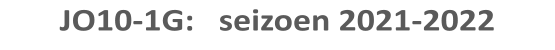 JO10-1G:   seizoen 2021-2022