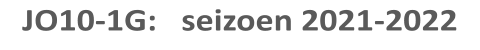 JO10-1G:   seizoen 2021-2022